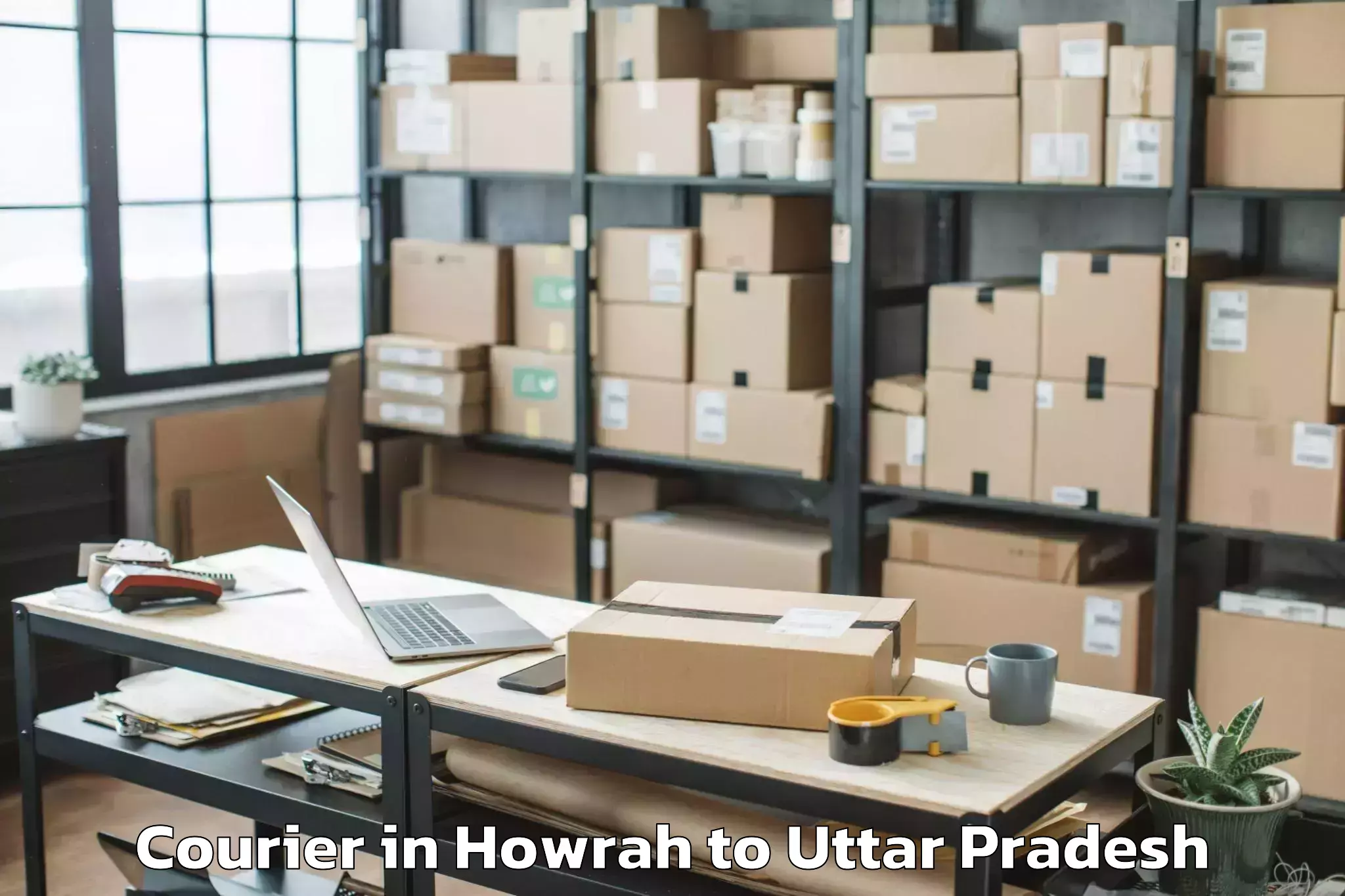 Hassle-Free Howrah to Etmadpur Courier